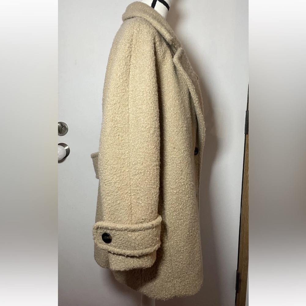 BCBGENERATION Boucle Double-Breasted Coat oatmeal XL - Picture 9 of 14